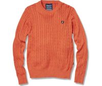 SEBAGO Chase Cable Crew Neck Herren Pullover Orange Melange NEU Baden-Württemberg - Karlsruhe Vorschau