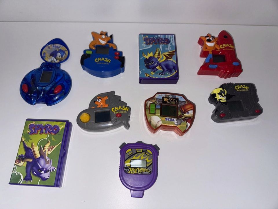 9 Mini Spiele Game von Mc Donalds - Crash Bandicoot Spyro 90er in Hof (Saale)