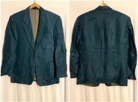 Vintage René Lezard Sakko, Leinen, petrol/blau kariert, Gr. 46/M Baden-Württemberg - Heidelberg Vorschau