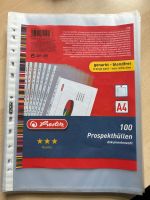 Herlitz Prospekthüllen 100 St., A4, genarbt, 0,06 mm, oben offen Leipzig - Probstheida Vorschau