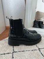 Esprit Glanzleder Stiefel Größe 40 schwarz Baden-Württemberg - Wiernsheim Vorschau
