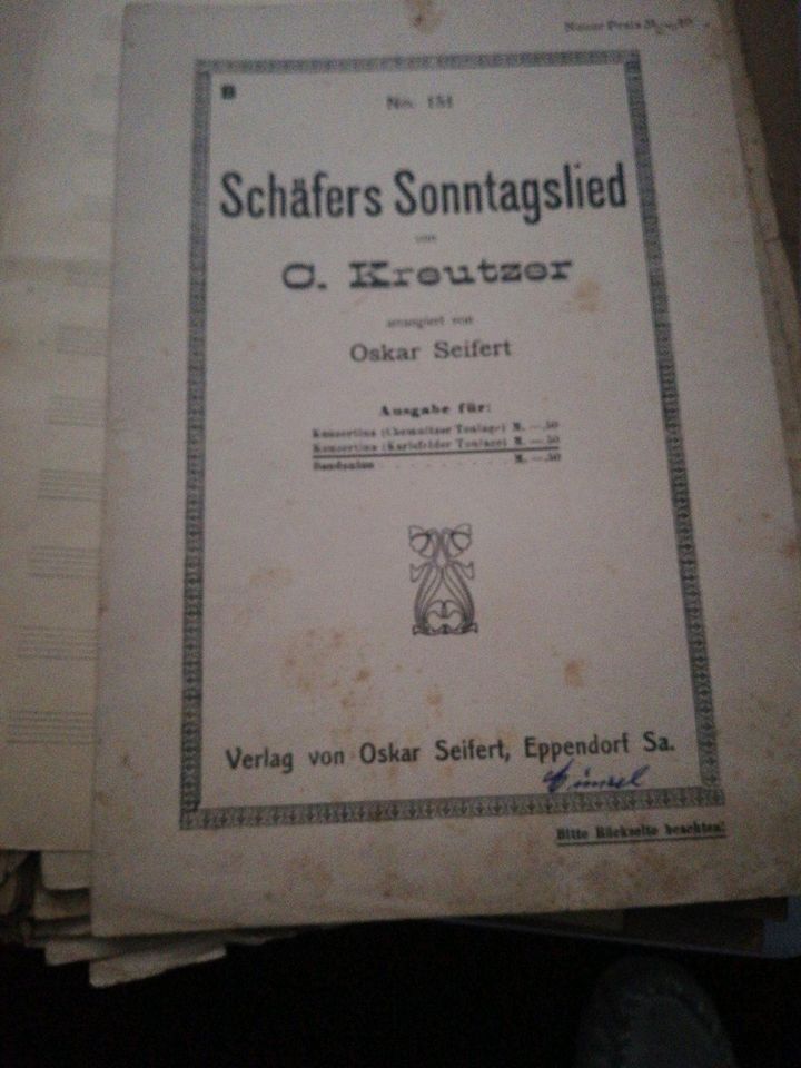 Notenblätter für Akkordeon in Goslar