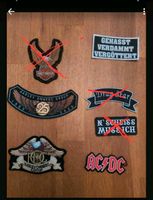 Harley Yamaha Dragstar ACDC Aufnäher Patch alle für 25€ Brandenburg - Brieselang Vorschau