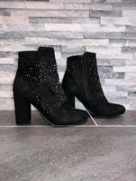 Stiefeletten Stiefel Boots Strass Samt Hessen - Bad Emstal Vorschau