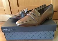NEU ⭐️ Festliche Slipper ⭐️ MARCO TOZZI ⭐️ metallic ⭐️ Gr.40 Nordrhein-Westfalen - Mechernich Vorschau