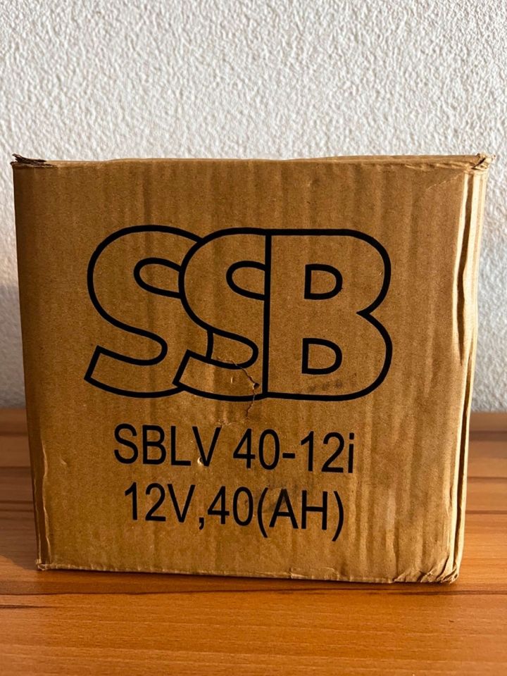 SSB Bleibatterie SBLV 40-12i 12V 40Ah VdS Longlife in Villingen-Schwenningen