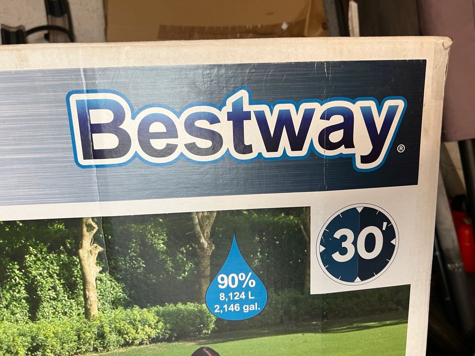 Bestway Pool Aufstellpool 4,12 x 2.01 x 1.22 m & Megazubehör ‼️ in Hebertshausen