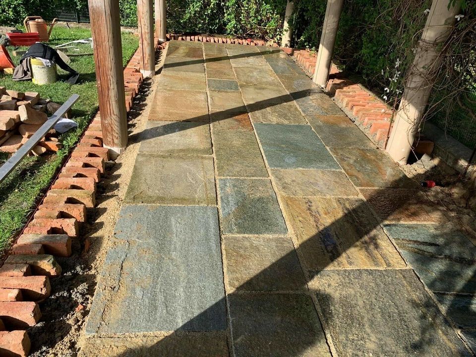 - Luserna Gneis Terrassenplatten Natursteinplatten Naturstein in Unna