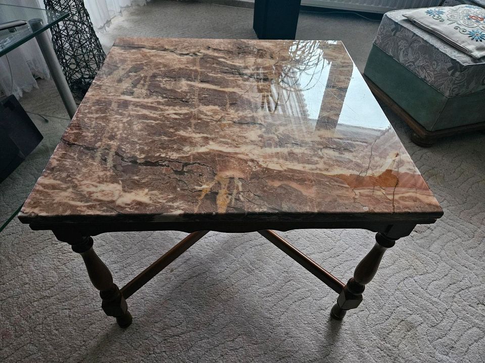 Marmor Tisch mit echt Holz in Nordenham