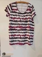 Gina benotti T-Shirt  weiß grau Flieder Größe 42 Nordrhein-Westfalen - Erwitte Vorschau
