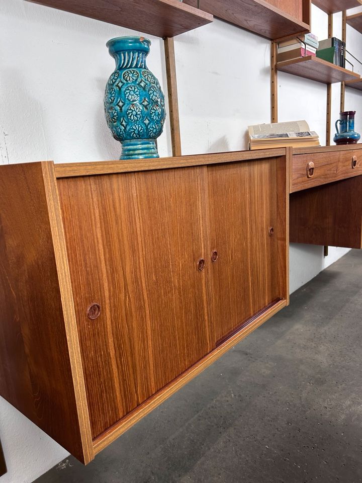 Vintage Teak Regalsystem PREBEN SØRENSEN 60s Schreibtisch Kommode in Delmenhorst