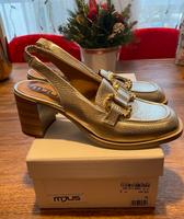 ❤️ NEU Goldene Schuhe Sandalen 38 MJUS Leder NP. 149,95€ Wandsbek - Hamburg Hummelsbüttel  Vorschau