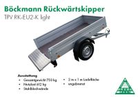 Rückwärtskipper RK-EU2-K light PKW Anhänger 750KG NEU Brandenburg - Treuenbrietzen Vorschau