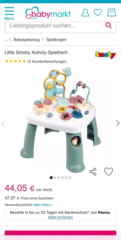 Kinder und Baby Spieltisch Smoby in Köln