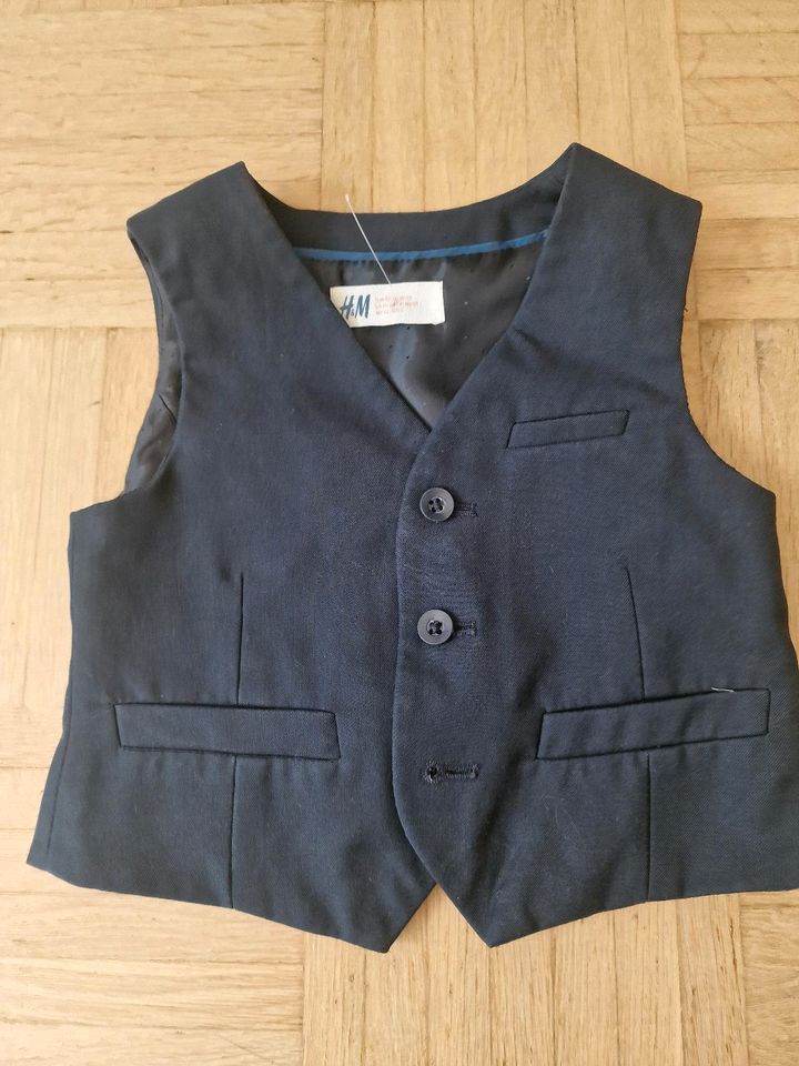 Weste anzugweste H&M gr.92 d blau in Neuendettelsau