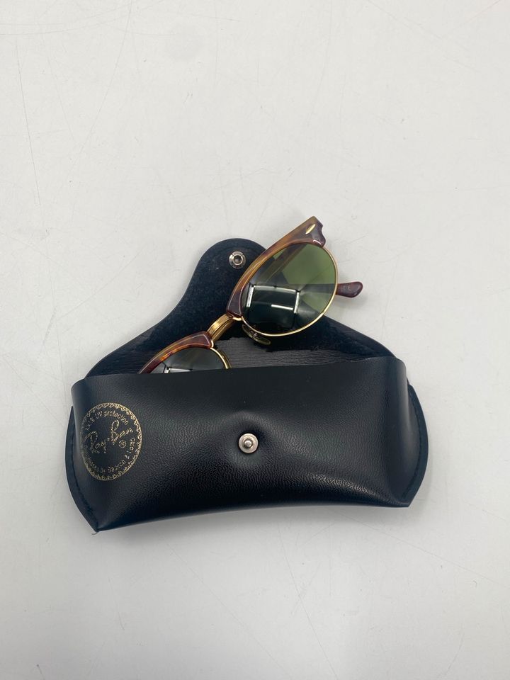 * RAY BAN CLUBMASTER OVAL W1265 SONNENBRILLE 80ER TORTOISE GOLD in Berlin