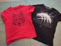 T-Shirt Set. 128. Jack Wolfskin, Adidas. Basketball, Wolf. Bayern - Sommerhausen Main Vorschau