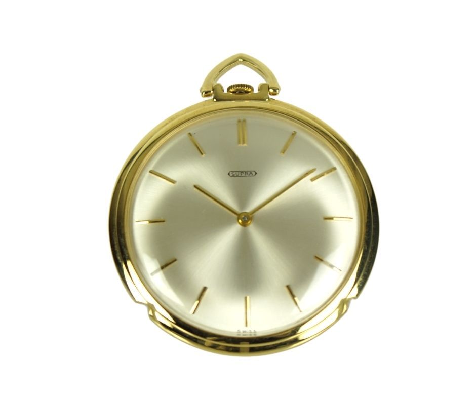 Ebel Supra 18kt 750 Gold Open Face Taschenuhr in Oldenburg