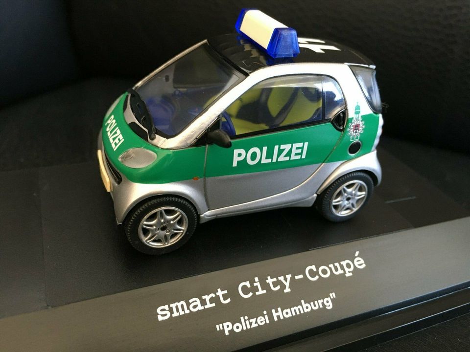 Herpa 070591, Smart City Coupe "Polizei Hamburg", 1:43, Neu in Seevetal