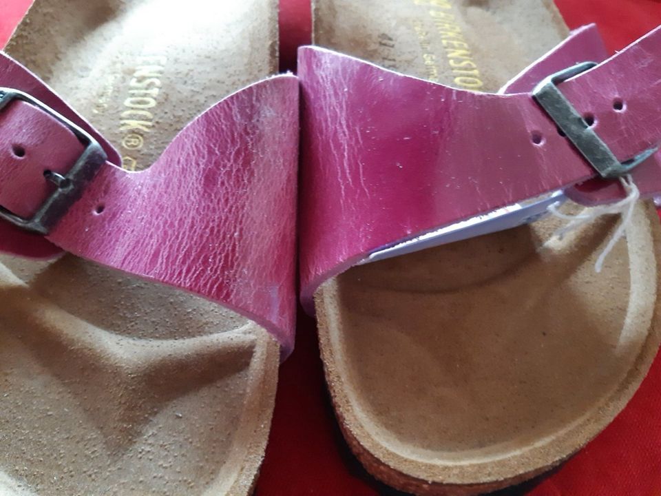 Pantolette von Birkenstock. NEU! LEDER! in Essen