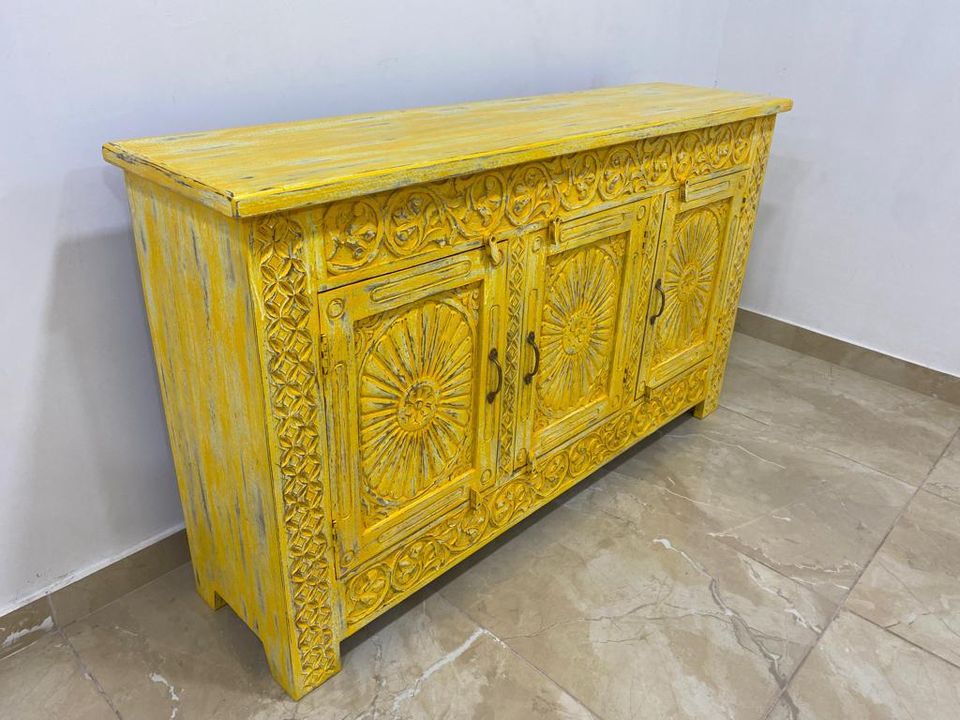 Sideboard Santo Indische Kommode aus Mangoholz Gelb 160 cm in Bochum