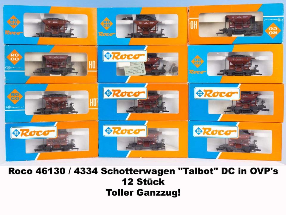 Roco 46130 Schotterw. "Talbot" 12 St OVP Ganzzug DC auch einzeln! in Langenau