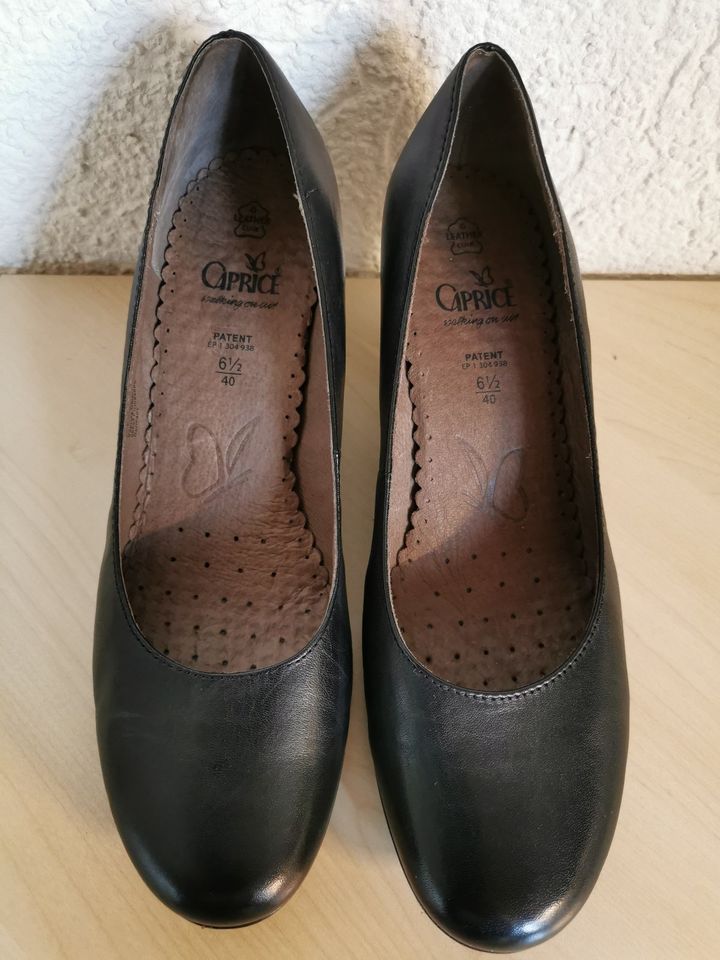 Caprice Damenschuhe/Pumps/Lederpumps schwarz, Gr.40 in Aham