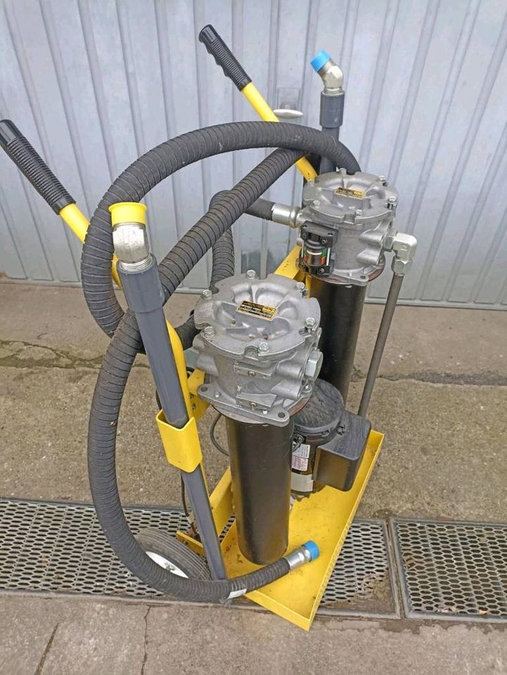 Mobile Filterstation Parker Hydraulik Pumpe Bagger Krane Forstwir in Minden