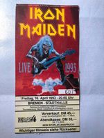 Ticket - Eintrittskarte: Iron Maiden Live 1993 Bremen Niedersachsen - Osterholz-Scharmbeck Vorschau