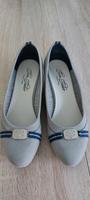 Tom Tailor Pumps Keilabsatz Gr. 40 grau dunkelblau Dresden - Trachau Vorschau
