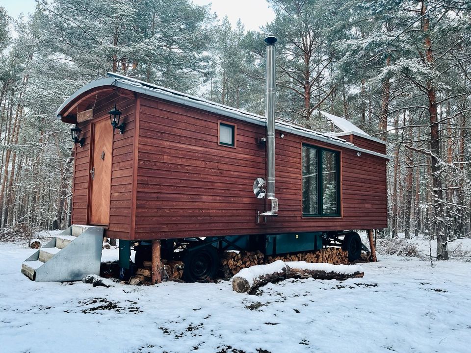 Tiny House 10m (optional: 1,1 ha Wald - Kauf oder Pacht) in Gosen-Neu Zittau