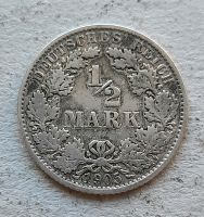 Silbermünze 1/2 Mark Kaiserreich 1905 E Leipzig - Probstheida Vorschau