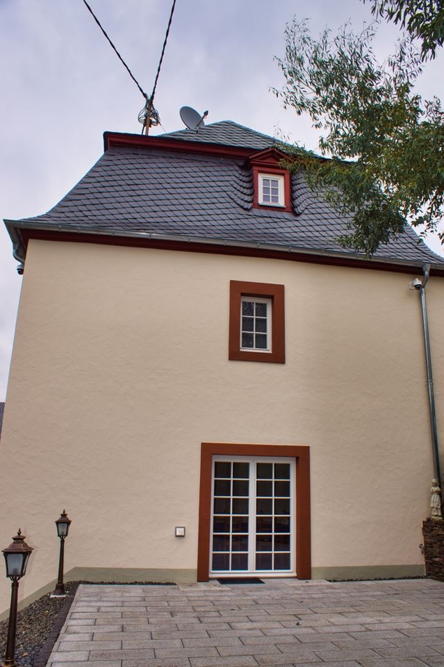 Giovane vita in vecchie mura nel monumento culturale Mettlacher Hof, ex parrocchia Burg in Burg (Mosel)