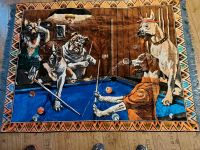 Vintage großer Wandteppich Hunde spielen Billiard Nordrhein-Westfalen - Gütersloh Vorschau