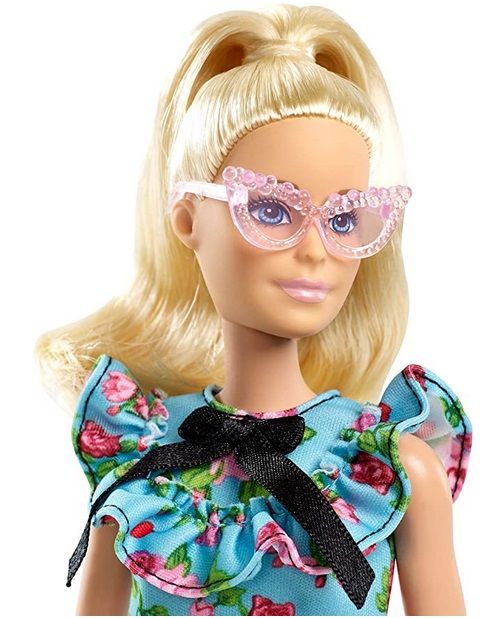 Barbie Fashionistas Puppe im hellblauen Kleid mit Blümchen Print in Dorsten