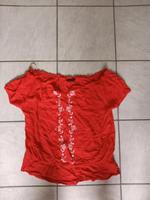 Damen Bluse rot mit Stickerei, Gr44 von Janina Hessen - Angelburg Vorschau