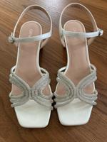 Catwalk Sandalette Gr. 41 Glitzer creme Bayern - Hösbach Vorschau