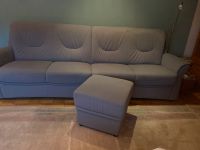 Sofa grau, 4 Sitzer mit Federkern und Hocker Nordrhein-Westfalen - Warburg Vorschau