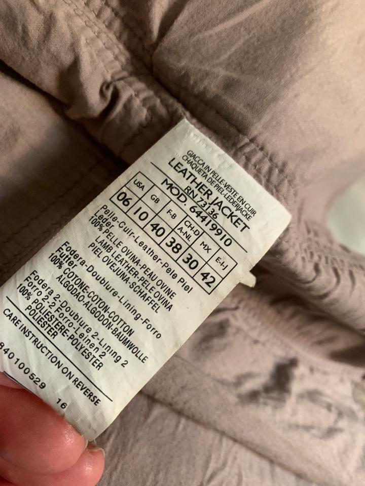 Max & Co by Max Mara Lederjacke echtes weiches Leder Schlamm in Hamburg