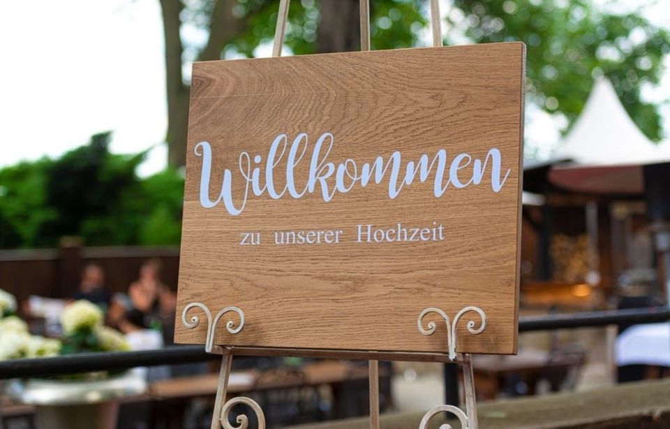 Willkommensschild Schild für Hochzeit Events mieten in Bochum