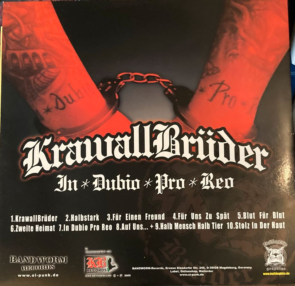 Krawallbrüder In Dubio Pro Reo Picture Disc 12“ LP Vinyl + 7“ in Westerstede