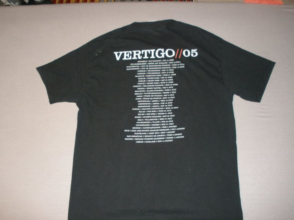 U2 - T-Shirt - Tourshirt - "Vertigo Tour 2005" - Gr. XL - schwarz in Bad Camberg