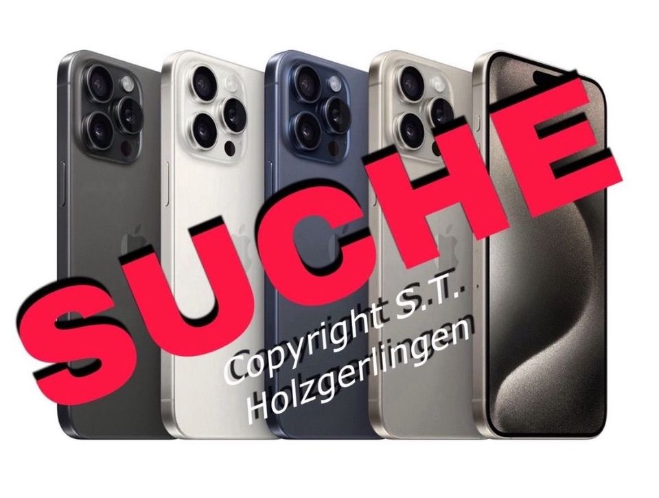 ⁉️Ich Suche iPhone 15 PRO MAX 512 o 256 GB⁉️ Sofort Barzahlung in Holzgerlingen