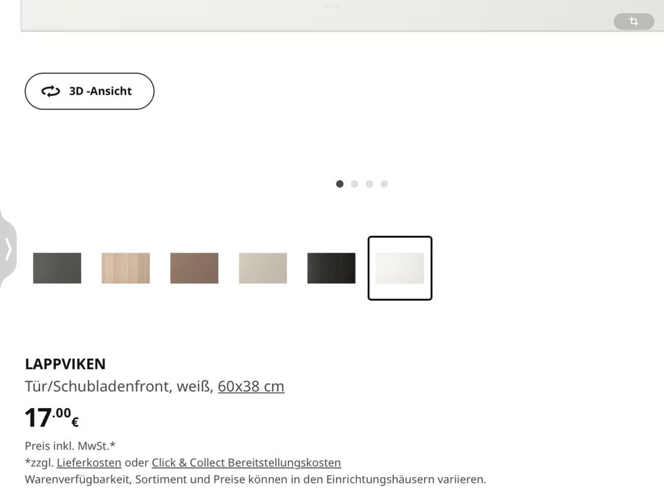 2  neue Besta Türen 60x38  matt weiß in Leinfelden-Echterdingen