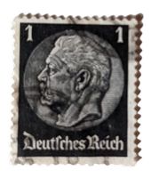 Briefmarke Deutsches Reich Hindenburg Medaillon 1 Pfennig Bayern - Großheirath Vorschau