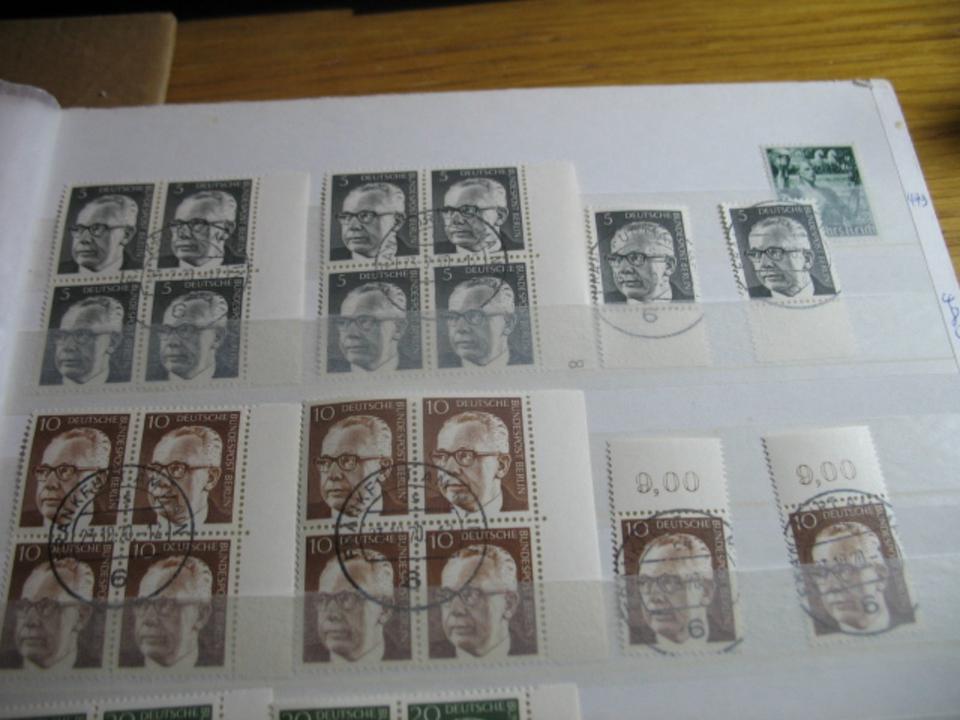 Briefmarken BRD-Berlin Heinemann VB mit Versandstellenstempel in Konstanz