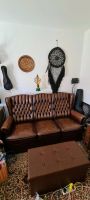 Chesterfield Couch Sofa, Sessel 3 sitzer, Ledercouch Braun Bayern - Landshut Vorschau