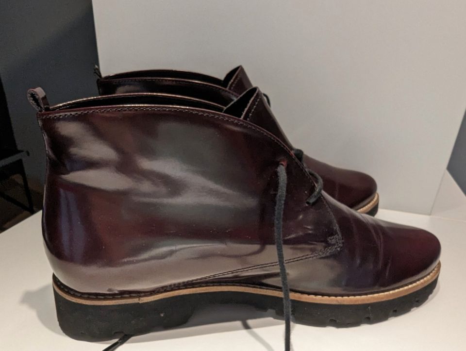 Gabor Comfort G Stiefeletten in Aubergine Groesse 40 in Kronau