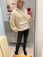 Mango Pullover Creme gestrickt 40 L Kapuzenpullover weiß Sweater Wandsbek - Hamburg Jenfeld Vorschau