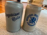 2 Bierkrüge - Steinkrüge - Augustiner Sendling - Obersendling Vorschau